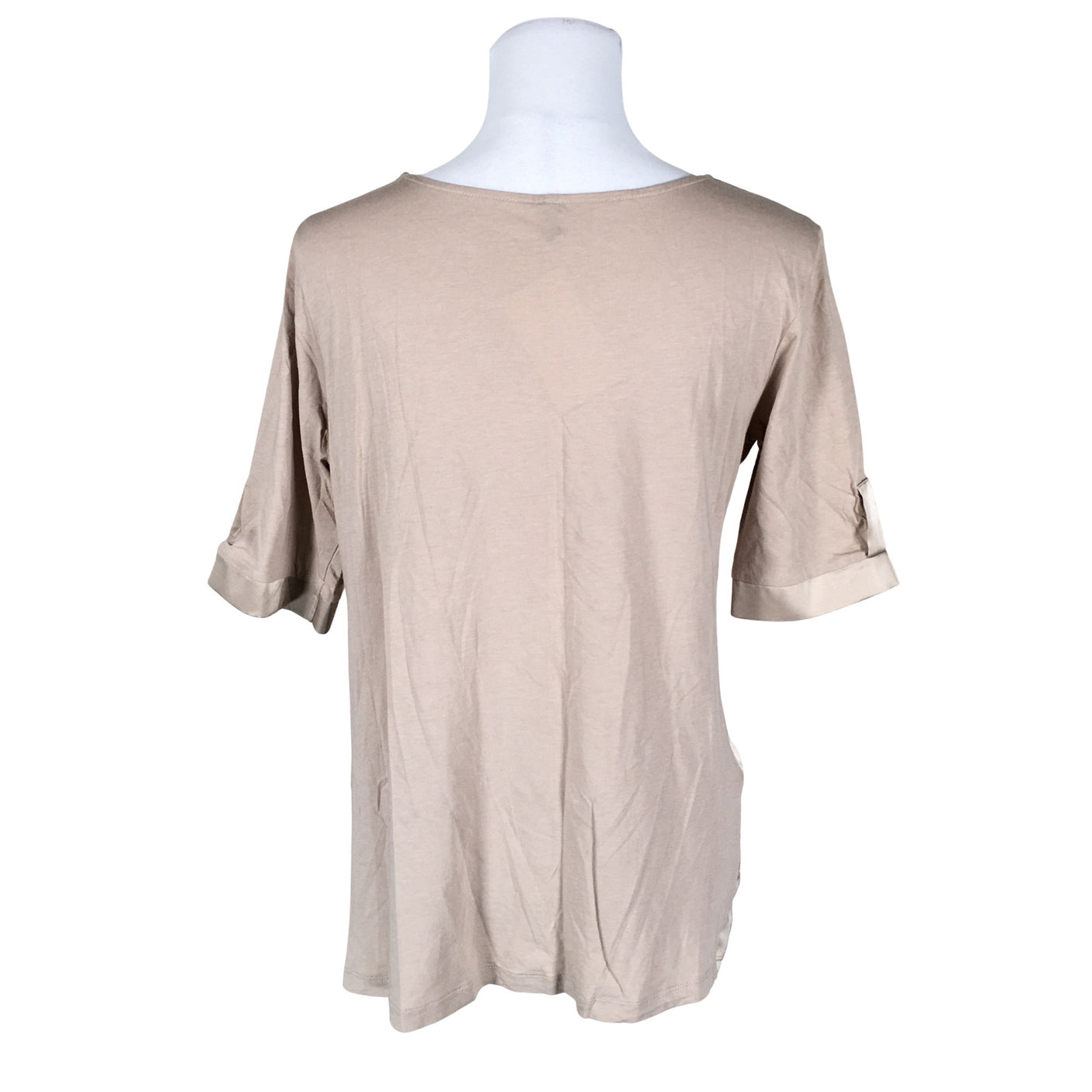 Naisten Benetton - Lyhythihainen pusero, koko 36 - Beige (2)