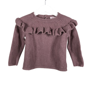 Tyttöjen POMPdeLUX - Neulepaita, koko 86 - 92 - Violetti (1)