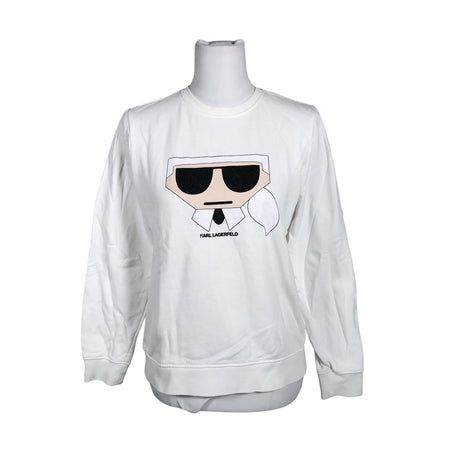 Naisten Karl Lagerfeld - Collegepaita, koko 38 - Valkoinen ()