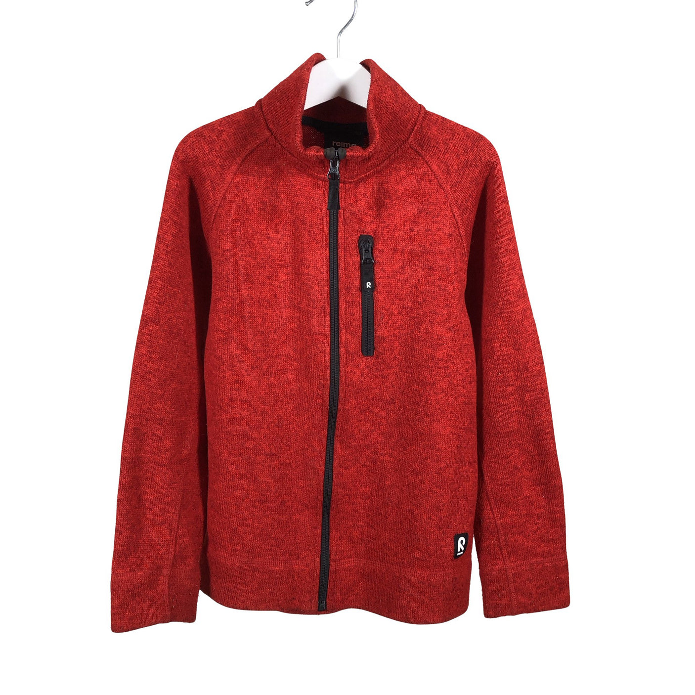 Unisex Reima - Fleecetakki, koko 128 - 134 - Punainen (1)