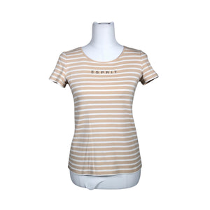 Naisten Esprit - T-paita, koko 38 - Beige (1)