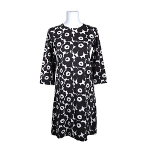 Naisten Marimekko - Trikoomekko, koko 34 - Ruskea (1)
