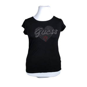 Naisten Guess - T-paita, koko 42 - Musta (1)