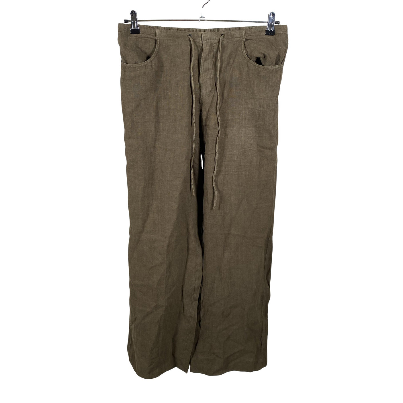 Naisten Massimo Dutti - Kangashousut, koko 40 - Vihreä (1)