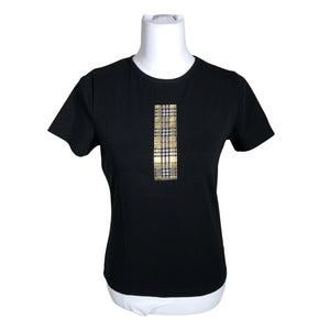 Naisten Burberry - T-paita, koko 38 - Musta (1)