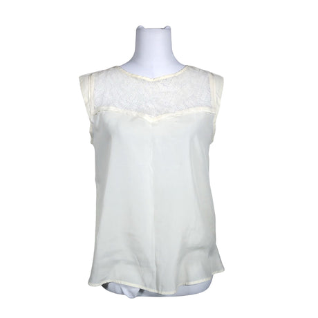 Naisten Maison Scotch - Lyhythihainen pusero, koko 38 - Luonnonvalkoinen ()