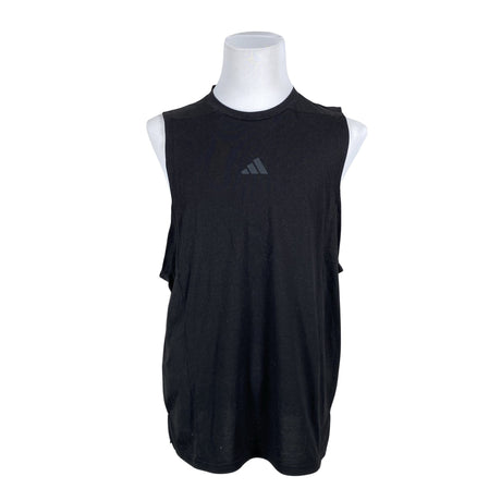 Miesten Adidas - Hihaton urheilupaita, koko L - Musta ()