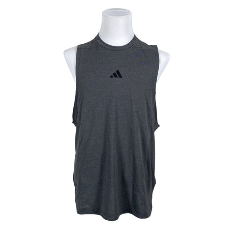 Miesten Adidas - Hihaton urheilupaita, koko L - Harmaa ()