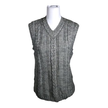 Naisten Handmade - Neuleliivi, koko 36 - Harmaa ()