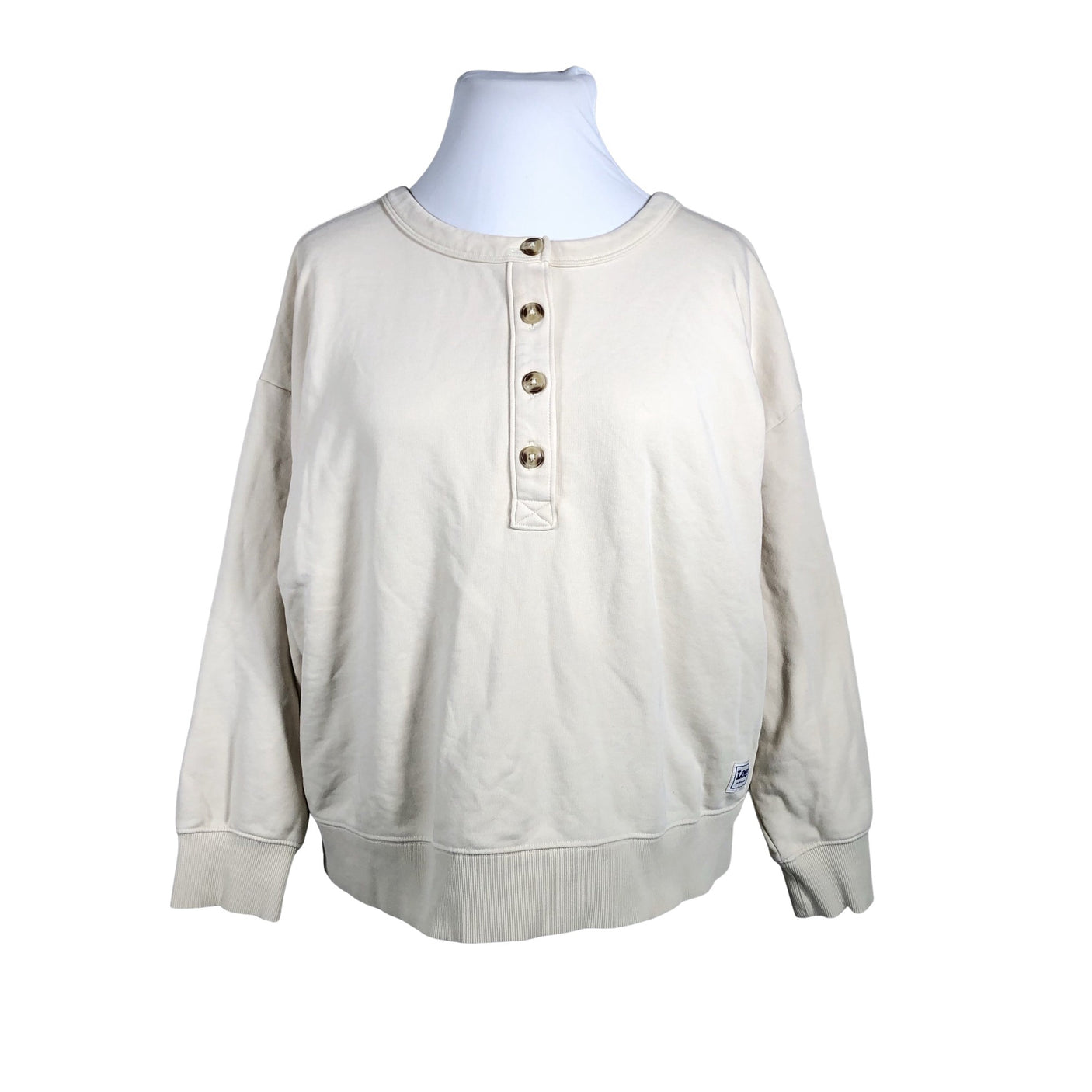Naisten Lee - Collegepaita, koko 42 - Beige (1)