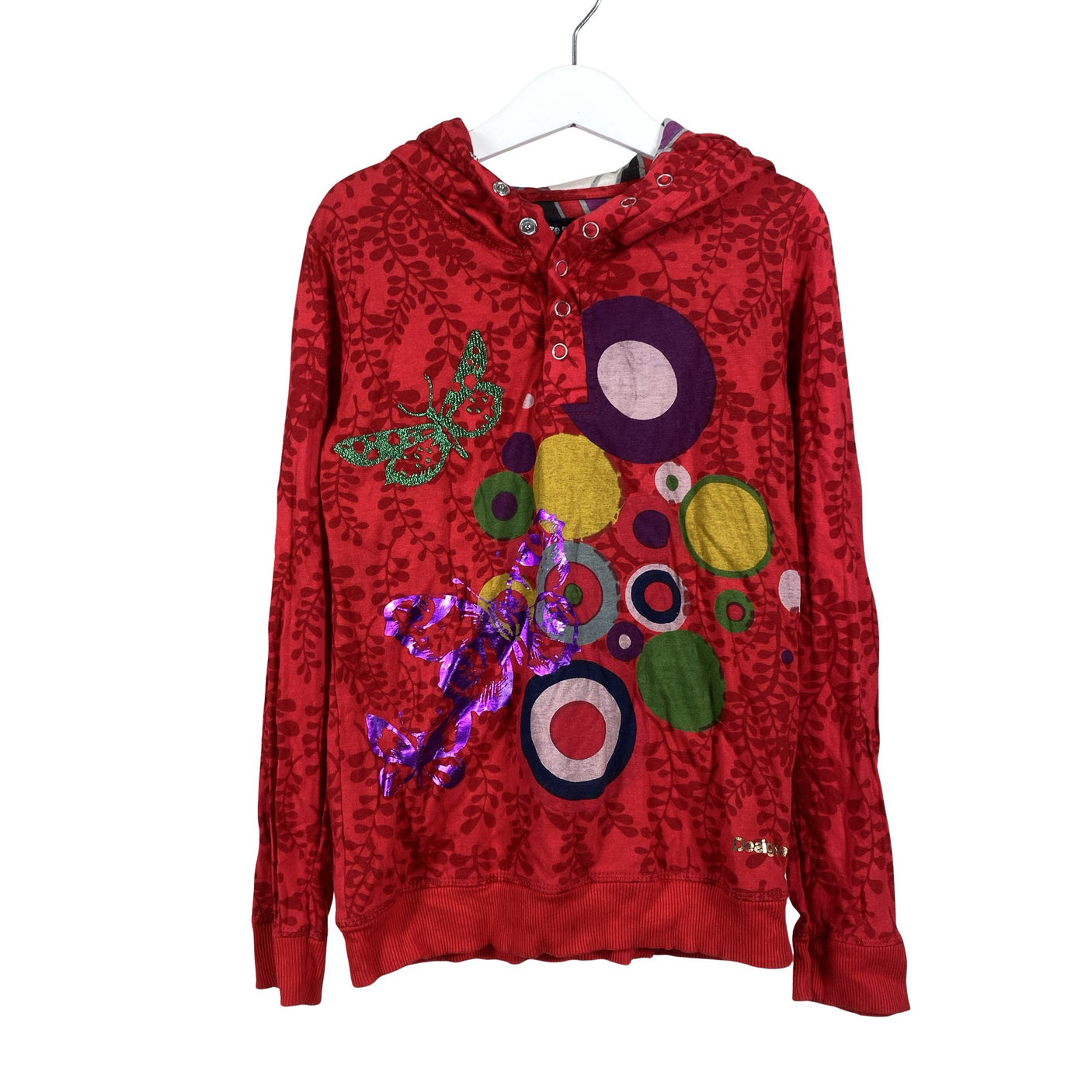 Tyttöjen Desigual - Trikoopaita, koko 134 - 140 - Punainen (1)