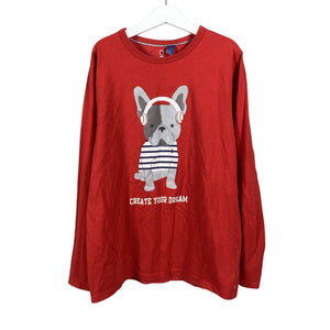 Unisex Okaïdi - Trikoopaita, koko 146 - 152 - Punainen (1)