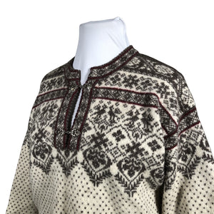 Naisten Handmade - Villapaita, koko 42 - Luonnonvalkoinen (2)