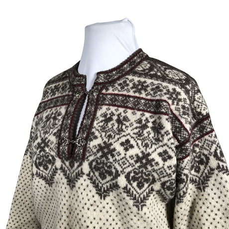 Naisten Handmade - Villapaita, koko 42 - Luonnonvalkoinen (2)