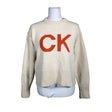 Naisten Calvin Klein Jeans - Neulepaita, koko 36 - Luonnonvalkoinen ()