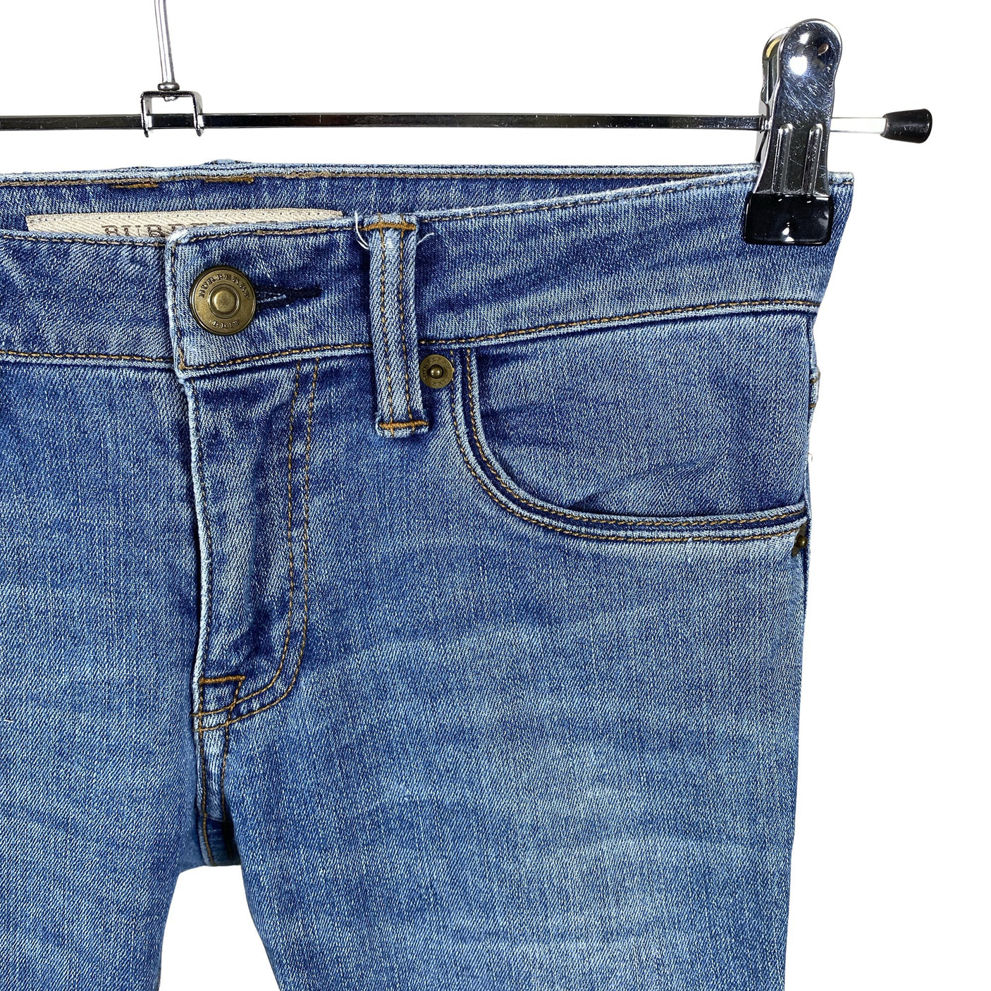 Naisten Burberry Brit - Farkut, koko W24 - Vaaleansininen (3)
