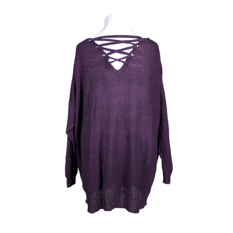 Naisten Yours - Neulepaita, koko 50 - Violetti (2)