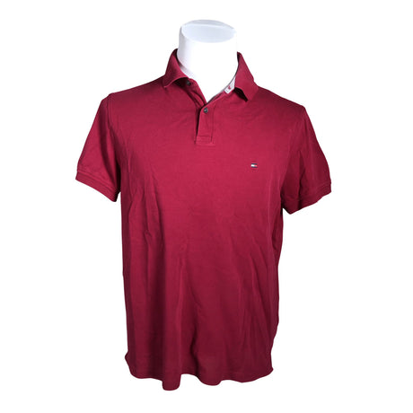 Miesten Tommy Hilfiger - Pikeepaita, koko L - Punainen ()