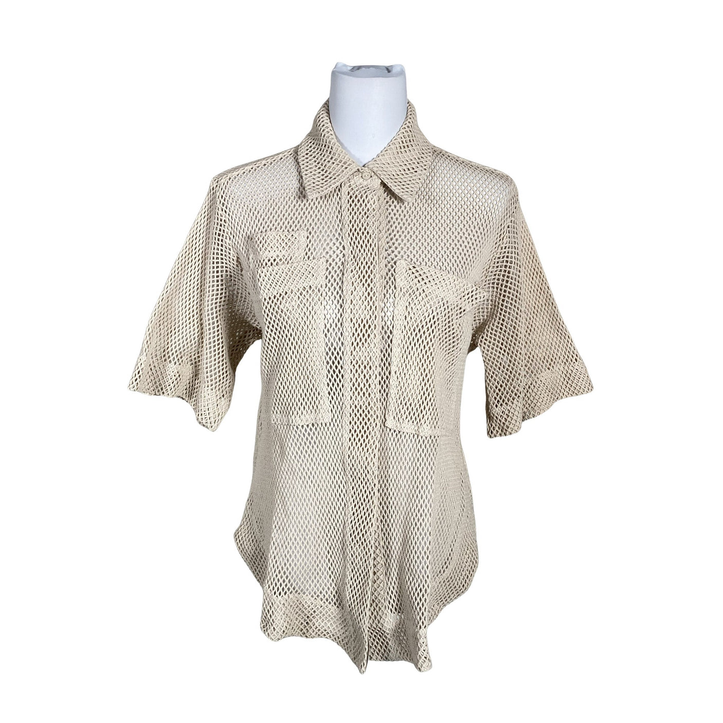 Naisten Copenhagen Muse - Kauluspaita, koko 36 - Beige (1)