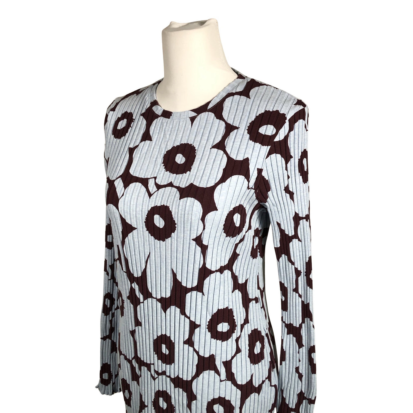 Naisten Marimekko - Trikoomekko, koko 40 - Vaaleansininen (3)