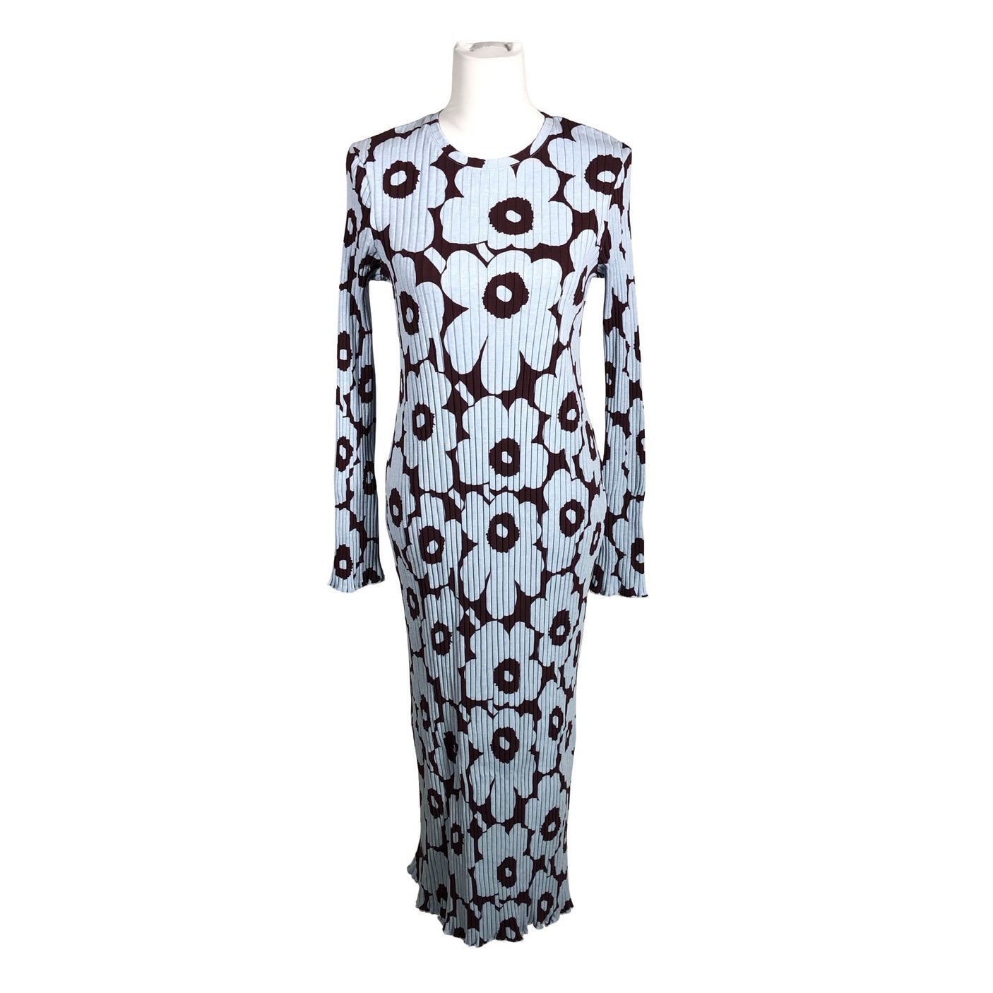 Naisten Marimekko - Trikoomekko, koko 40 - Vaaleansininen (1)