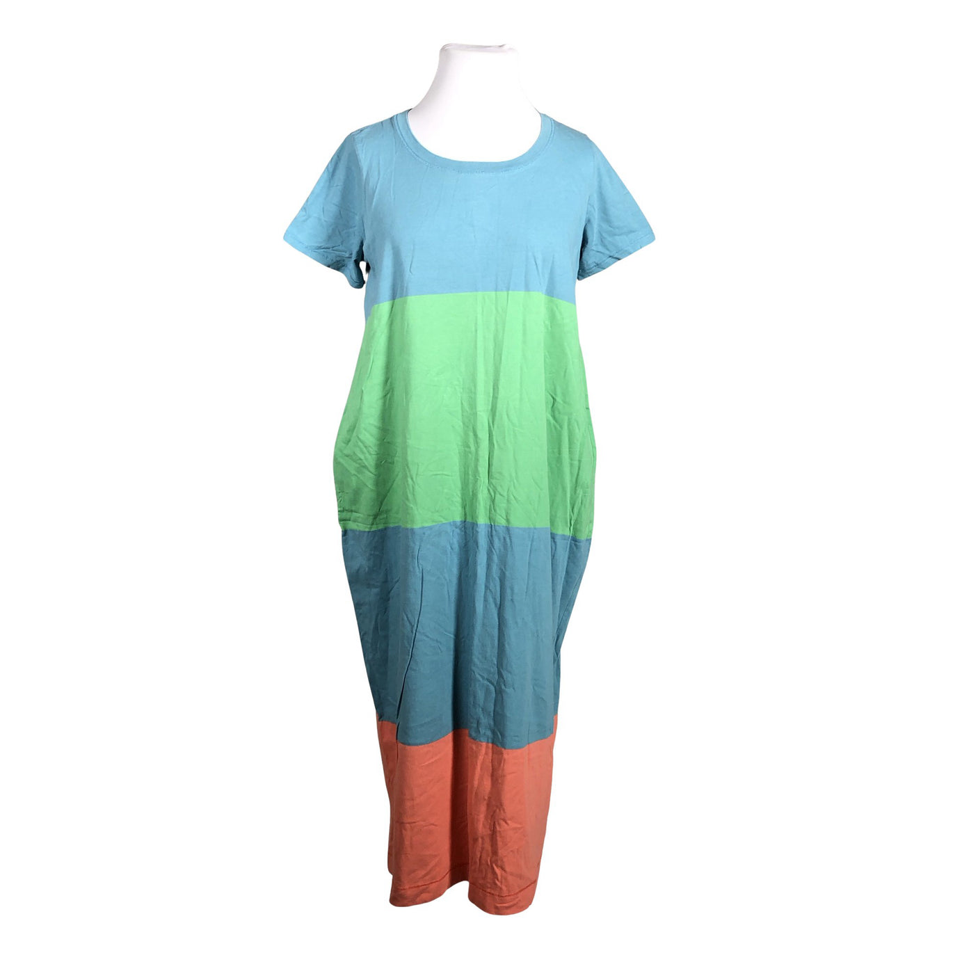 Naisten Marimekko - Trikoomekko, koko 42 - Vaaleansininen (1)
