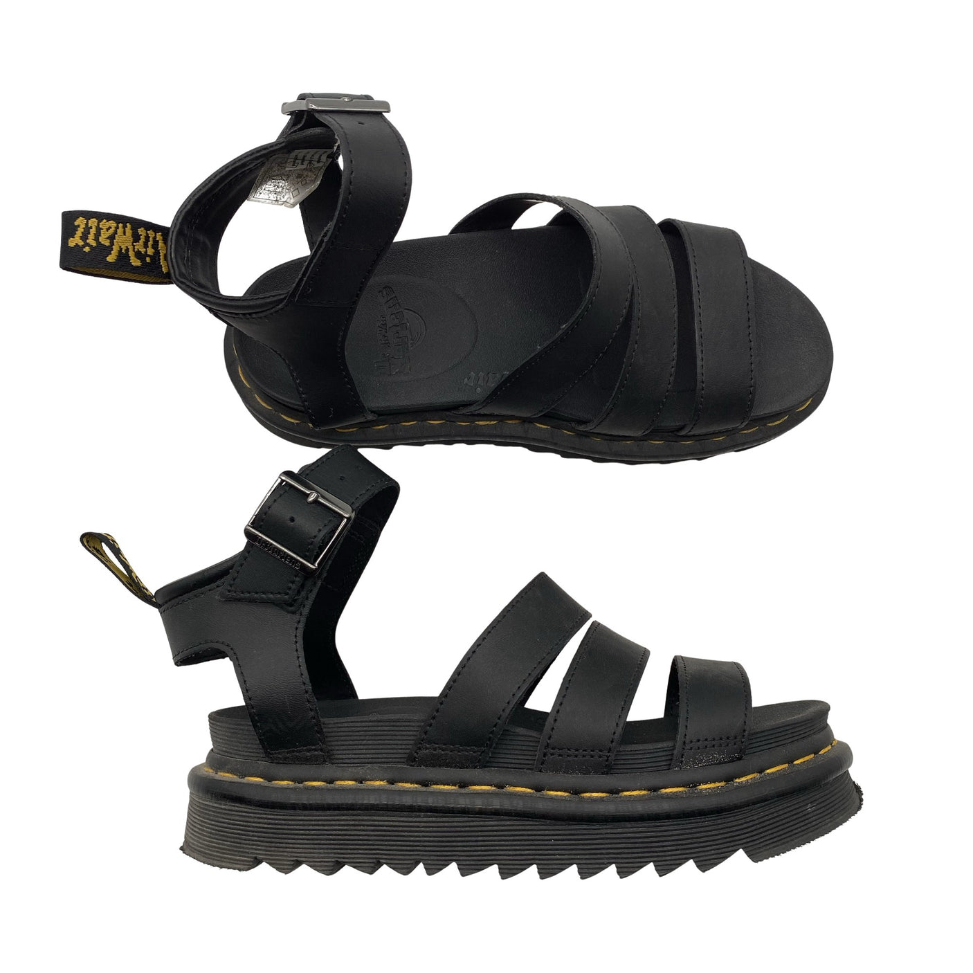 Naisten Dr. Martens - Sandaalit, koko 37 - Musta (1)