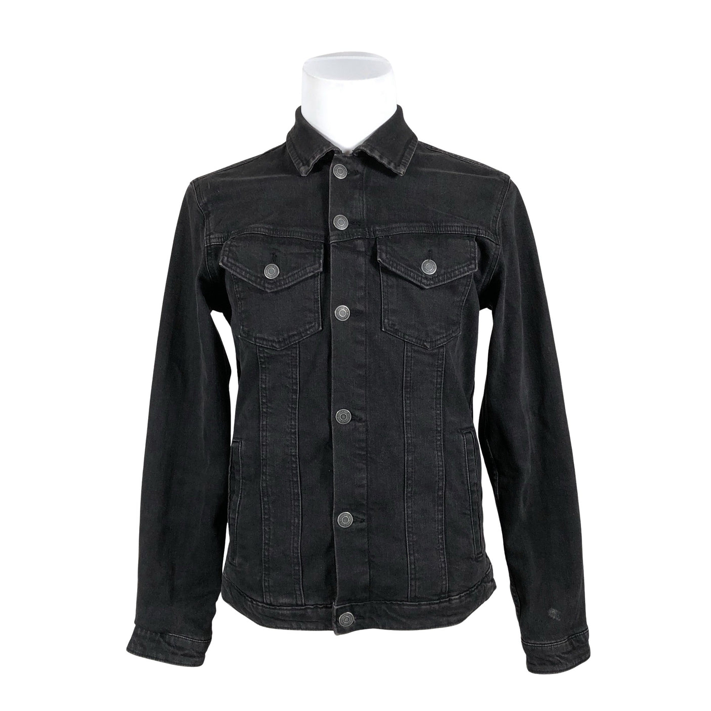 Miesten Jack & Jones - Farkkutakki, koko M - Musta (1)