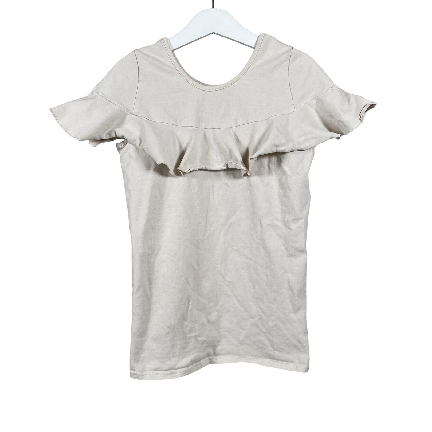 Tyttöjen Gugguu - Trikootunika, koko 140 - 146 - Beige (1)