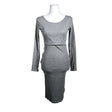 Naisten H&M Mama - Trikoomekko, koko 36 - Harmaa ()