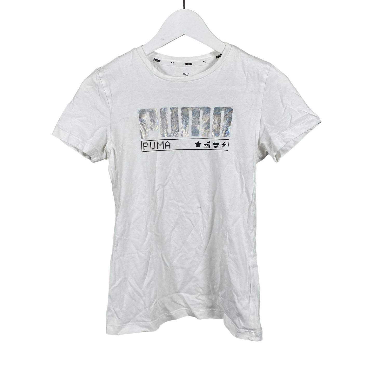 Unisex Puma - T-paita, koko 158 - 164 - Valkoinen (1)