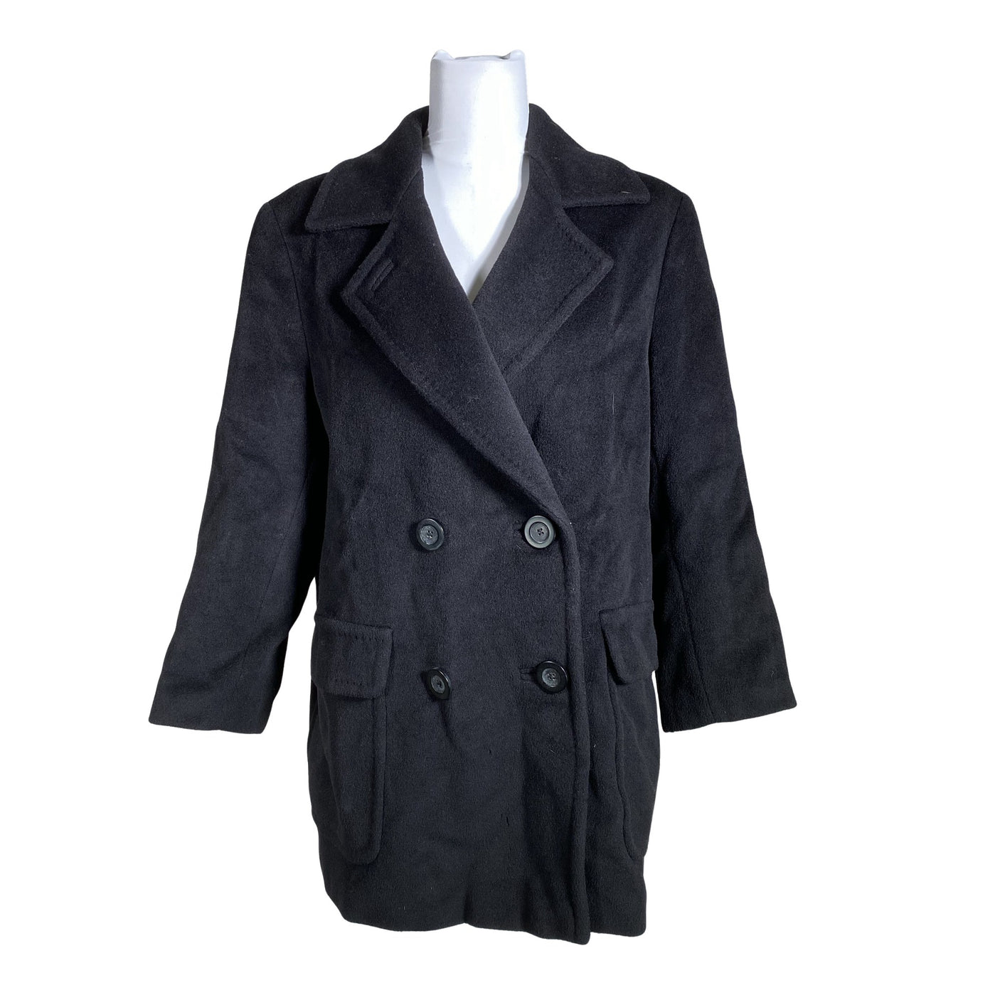 Naisten MaxMara - Villakangastakki, koko 38 - Musta (1)