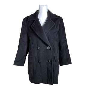 Naisten MaxMara - Villakangastakki, koko 38 - Musta (1)