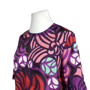 Naisten Marimekko - Lyhythihainen pusero, koko 44 - Violetti (2)