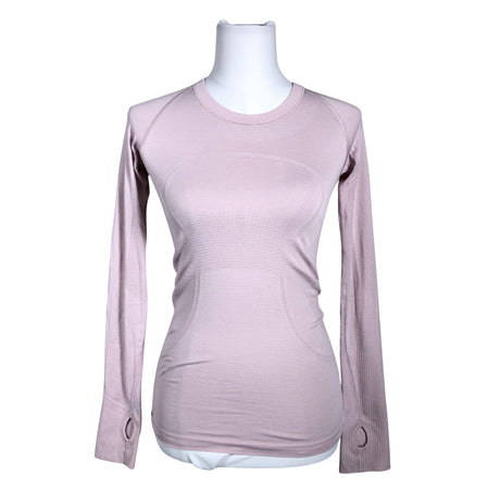 Naisten Lululemon - Urheilupaita, pitkät hihat, koko 34 - Vaaleanpunainen ()