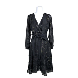 Naisten Massimo Dutti - Sifonkimekko, koko 36 - Musta (1)