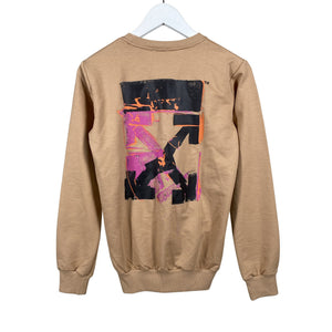 Unisex Off-White - Collegepaita, koko 164 - 170 - Beige (3)