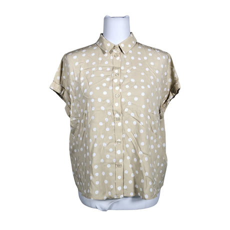 Naisten Samsoe&Samsoe - Lyhythihainen pusero, koko 38 - Beige ()