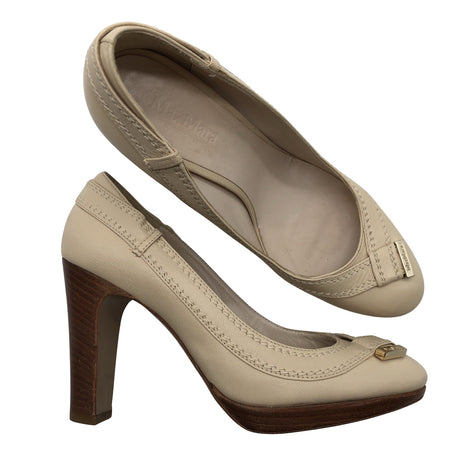 Naisten MaxMara - Korkokengät, koko 37 - Beige ()