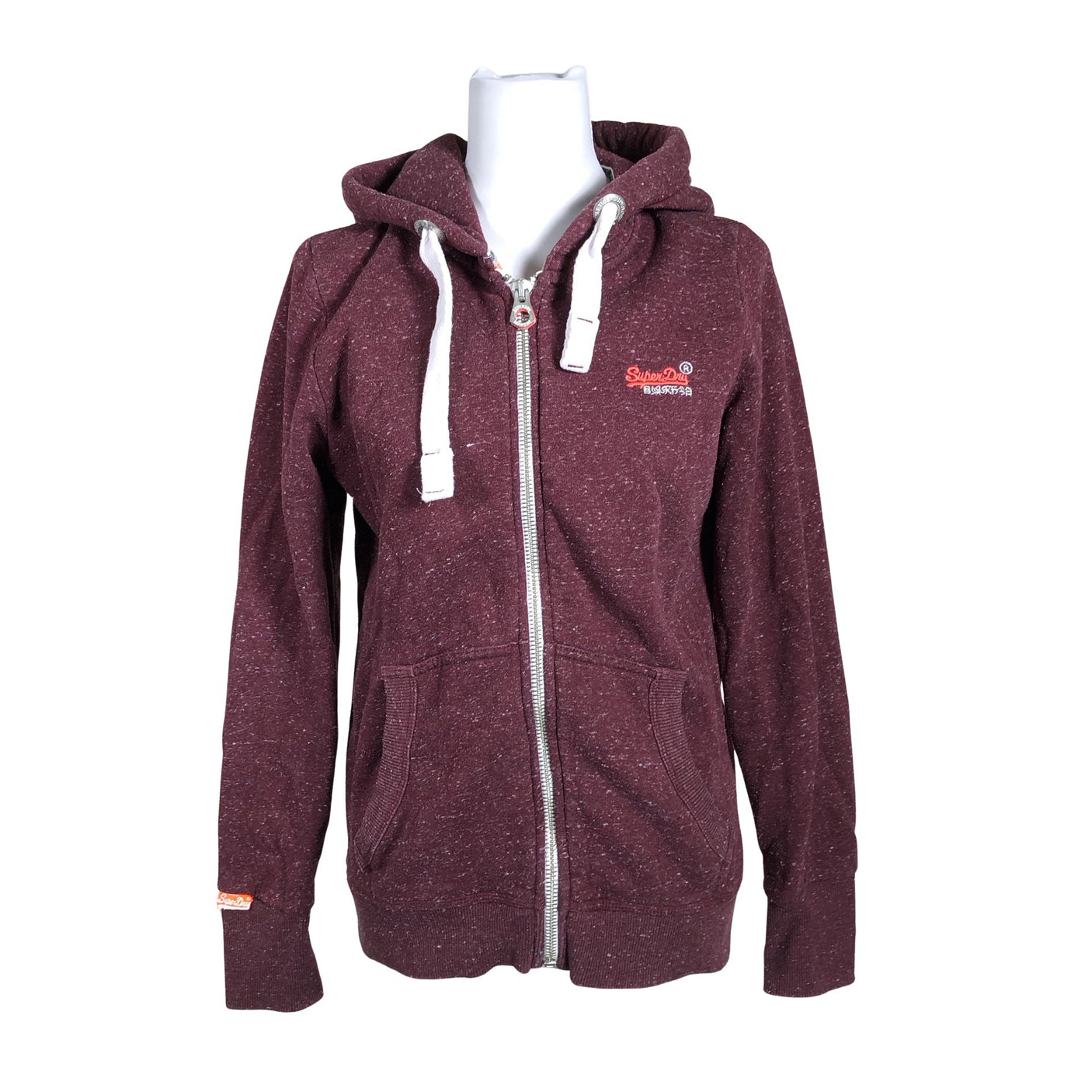 Naisten Superdry - Huppari, koko 38 - Viininpunainen (1)