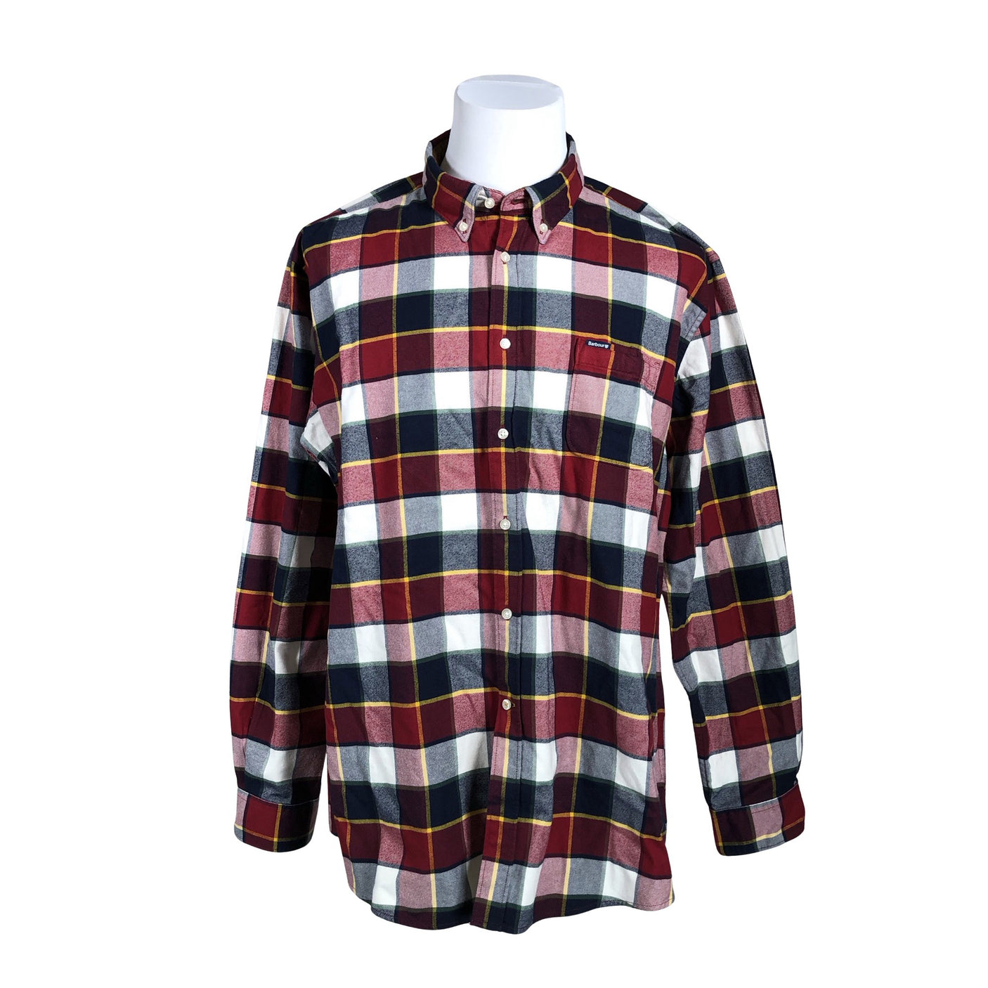 Miesten Barbour - Flanellipaita, koko XXL - Viininpunainen (1)