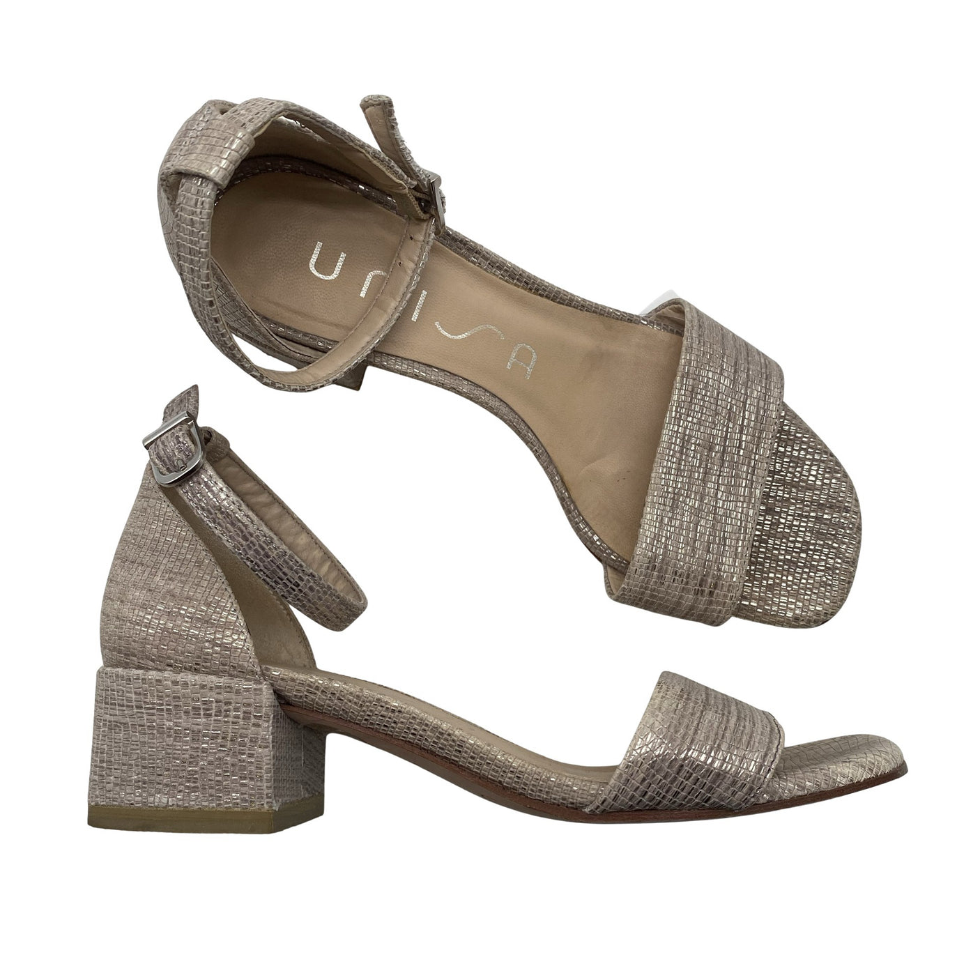 Naisten Unisa - Korolliset sandaalit, koko 36 - Beige (1)