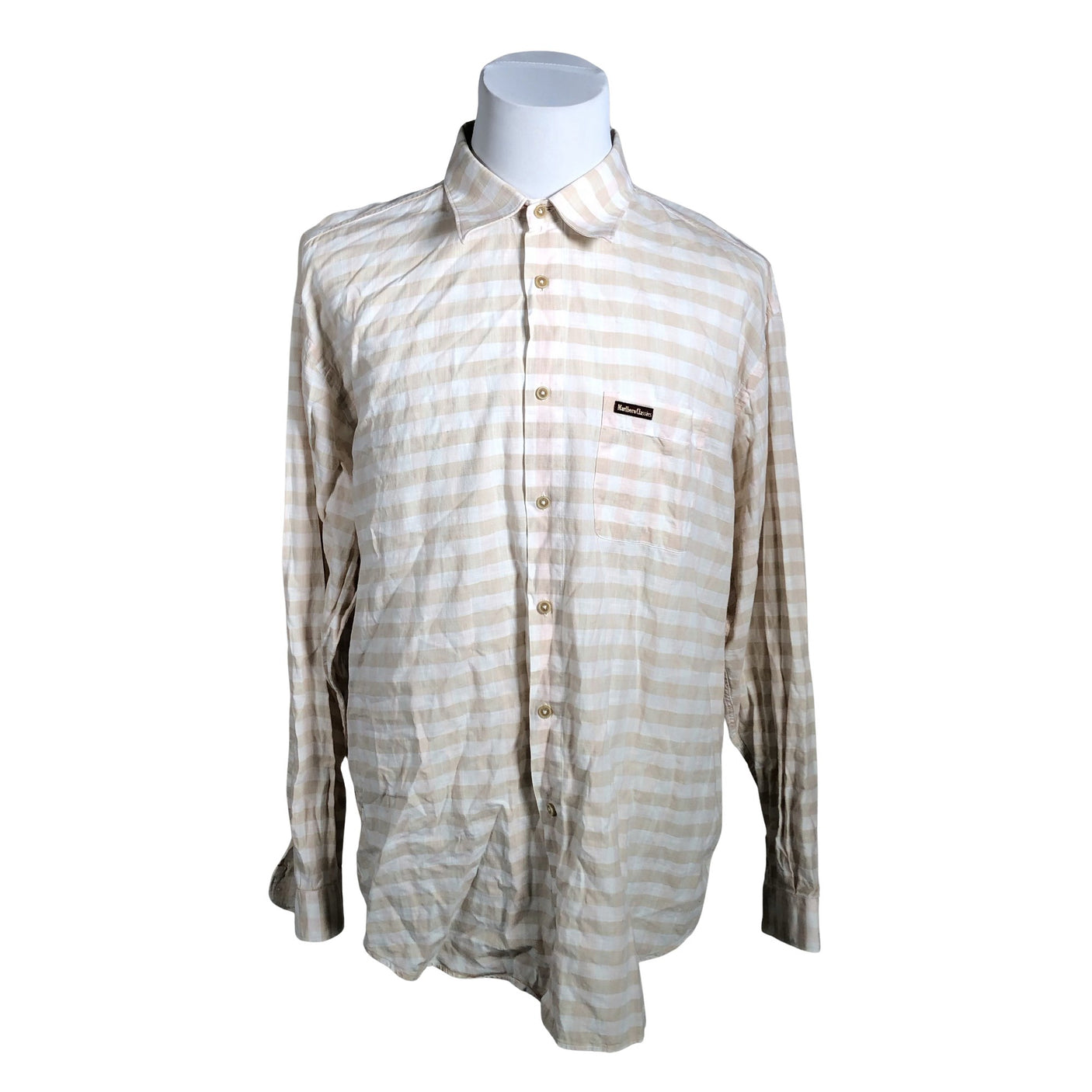 Miesten Marlboro Classics - Kauluspaita, koko XXXL - Beige (1)