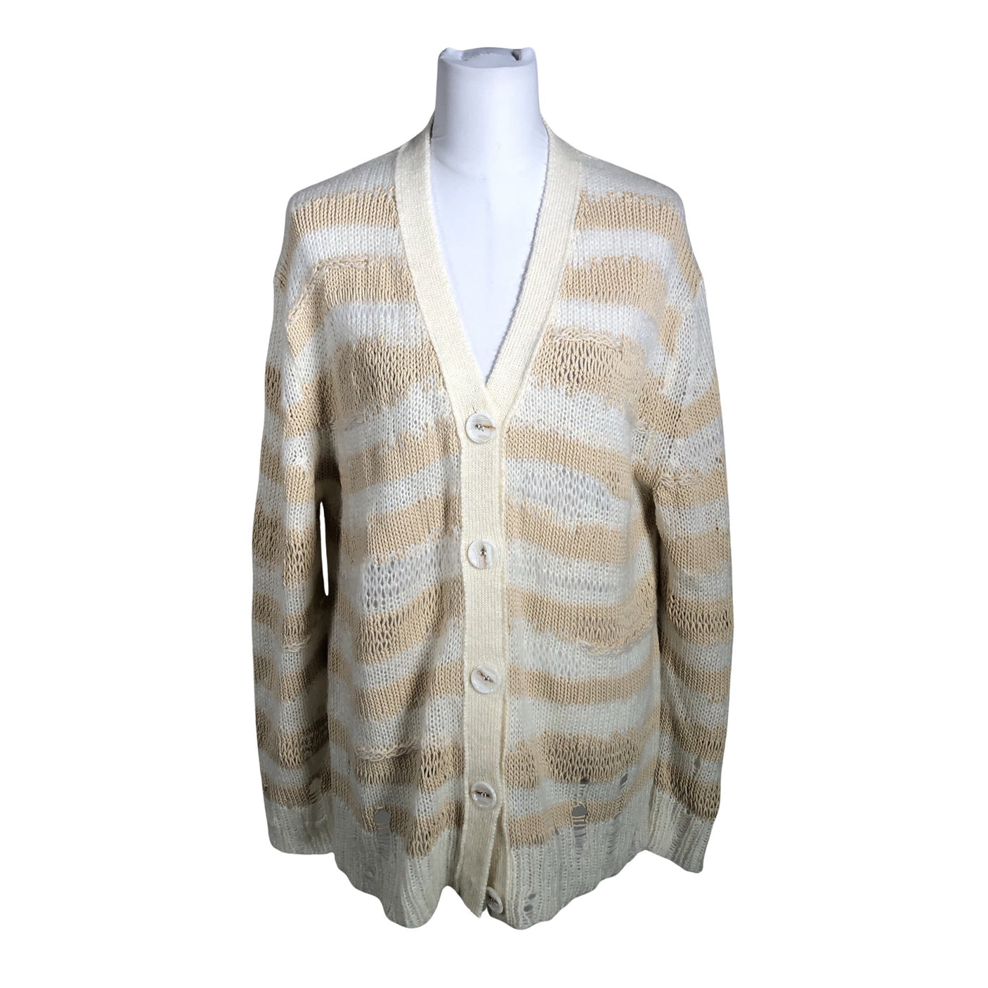 Naisten Acne Studios - Neuletakki, koko 40 - Beige (1)