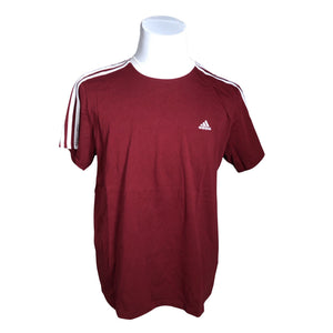 Miesten Adidas - T-paita, koko L - Viininpunainen (1)