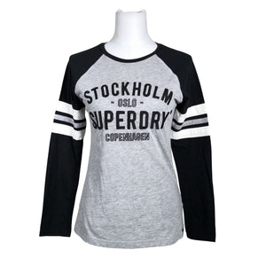 Naisten Superdry - Trikoopaita, koko 36 - Harmaa (1)