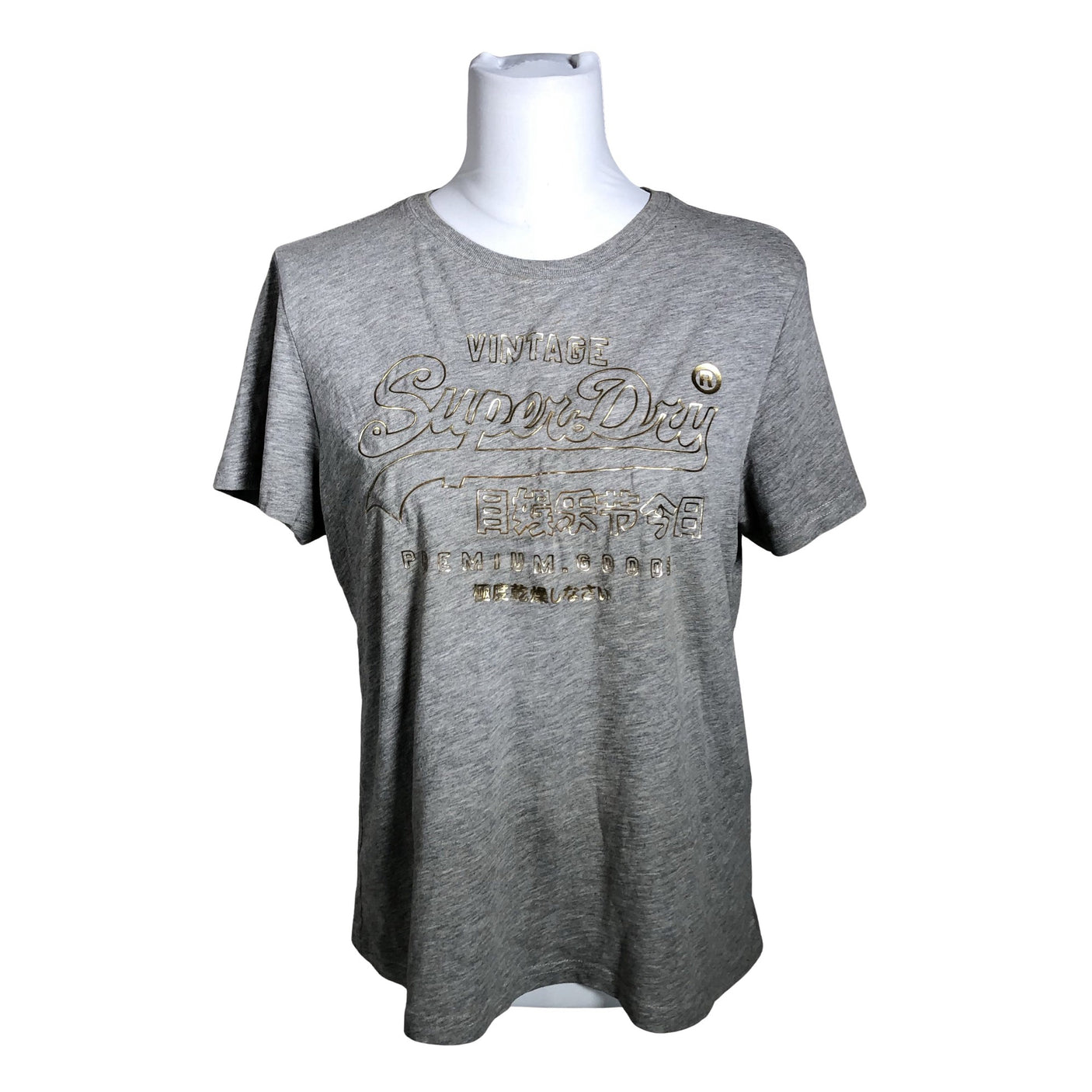Naisten Superdry - T-paita, koko 40 - Harmaa (1)
