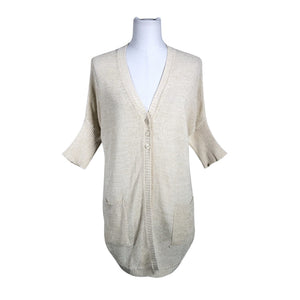 Naisten Maria Bellentani - Neuletakki, koko 38 - Beige (1)