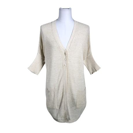 Naisten Maria Bellentani - Neuletakki, koko 38 - Beige ()