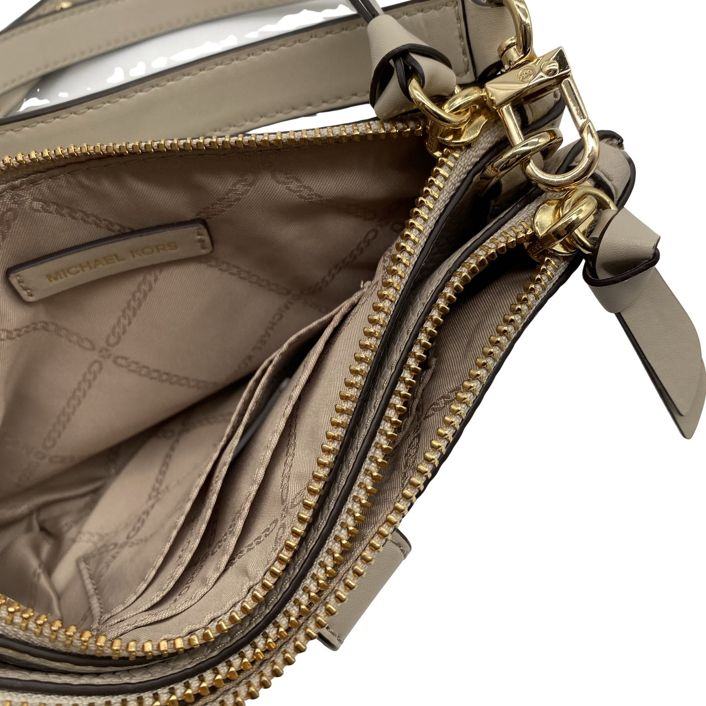 Naisten Michael Kors - Olkalaukku, koko Mini - Beige (2)